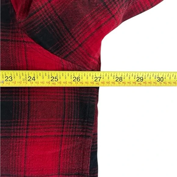 Field & Stream Red Black Plaid Flannel Shirt Men’s XXL Button Up Outdoor - Picture 3 of 9
